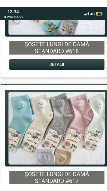 sosete dama lungi 20/set