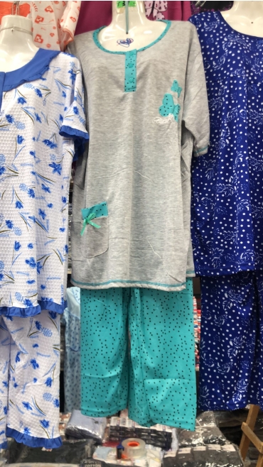 pijama 3/4 dama xl-5xl 5/set