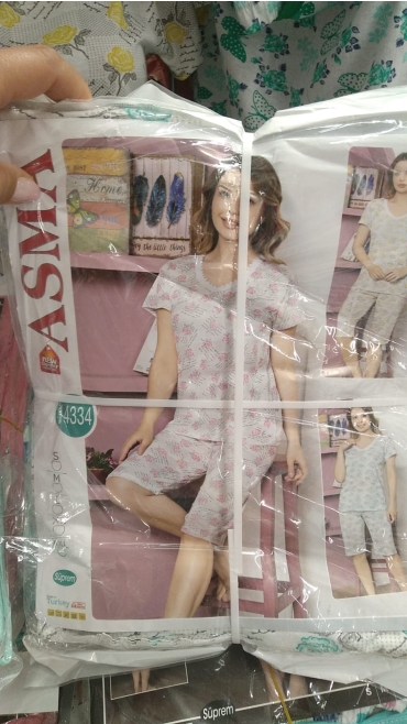 pijama dama 3/4 s-2xl 5/set