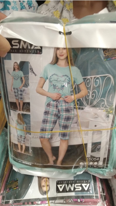 pijama dama 3/4 s-2xl 5/set