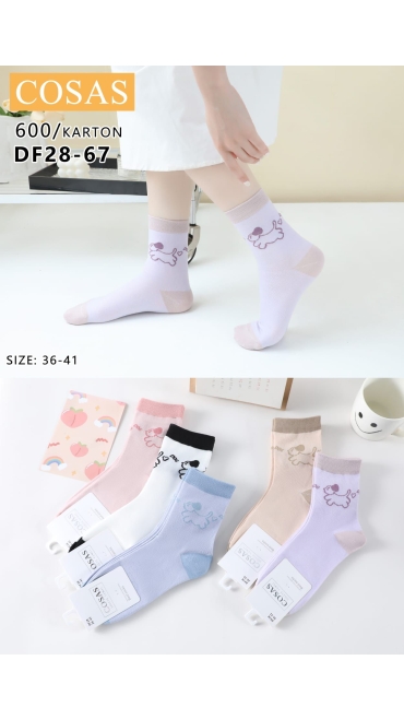 sosete dama bbc 36-41 culori combinate 20/set