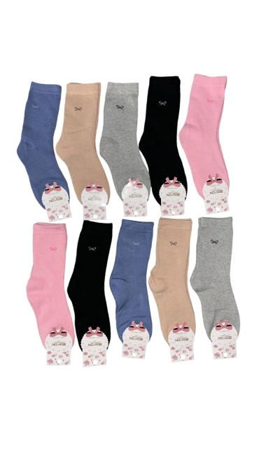 sosete dama flausate 36-41 culori combinate 20/set