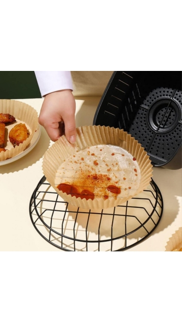 Set de 50 hartii de copt pentru friteuza Saizone bej, 16 x 4.5 cm - Engros