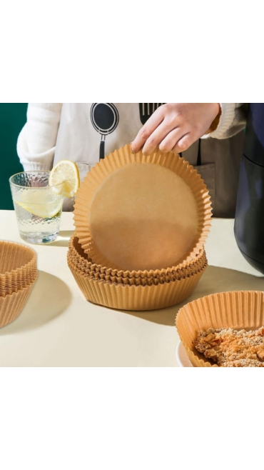 Set de 50 hartii de copt pentru friteuza Saizone bej, 16 x 4.5 cm - Engros