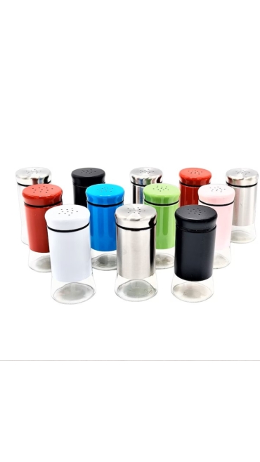 Solnițe multicolor, sticla inox, 40 ml, Engros