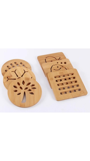 Suport pentru Oale din Lemn, 16.5 x 6.5 x 1 cm, Engros