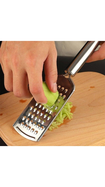 Răzătoare multifunctionala pentru brânză fructe și legume din oțel inoxidabil, 24.3 x 5.5 cm, Engros