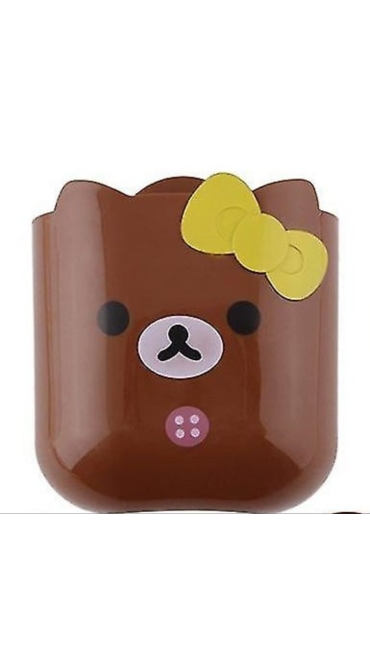 Suport periute de dinti  de copii cu ventuze de perete 12 x12 cm - Engros
