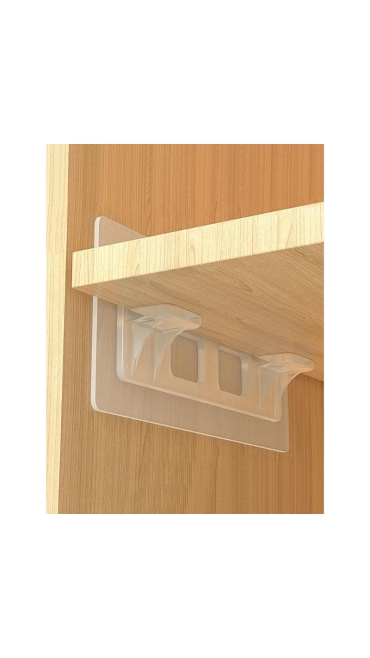 Suport pentru Rafturi Autoadezive, 12 x 6 cm - Engros
