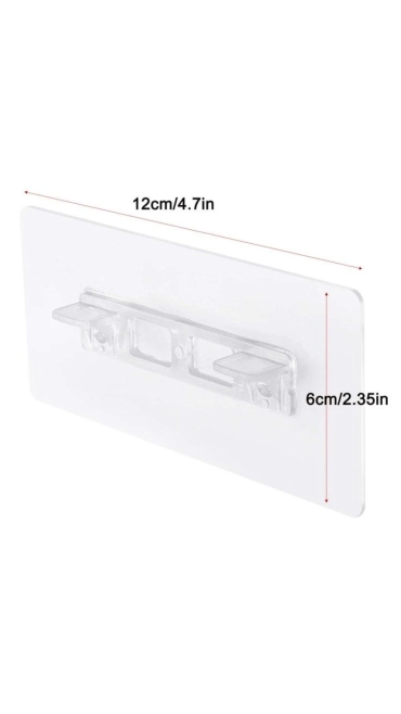 Suport pentru Rafturi Autoadezive, 12 x 6 cm - Engros