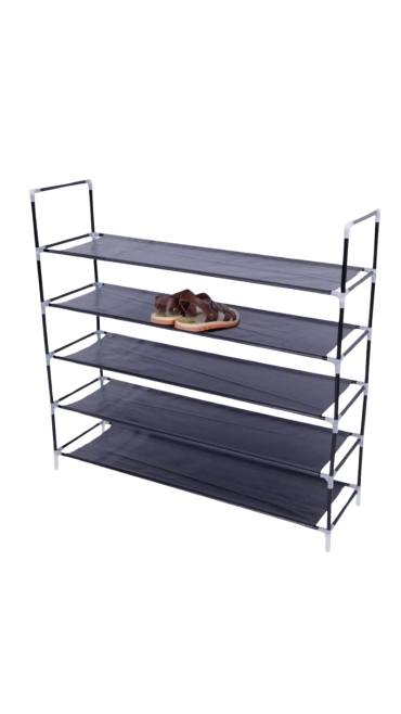 Pantofar cu 4 Etajere, Plastic și Metal, 92 x 84 x 30 cm, Engros