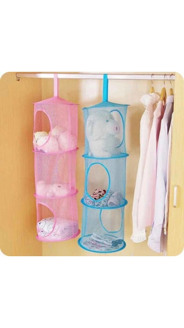 Organizator de jucarii suspendat Hello Kitty, Culoare Roz, Dimensiuni 120 x 90 cm, Engros
