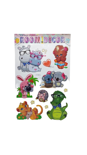 Stickere copii de perete cu Animale 50 x 35 cm ,Diverse modele Engros