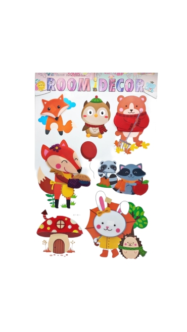 Stickere copii de perete cu Animale 50 x 35 cm ,Diverse modele Engros