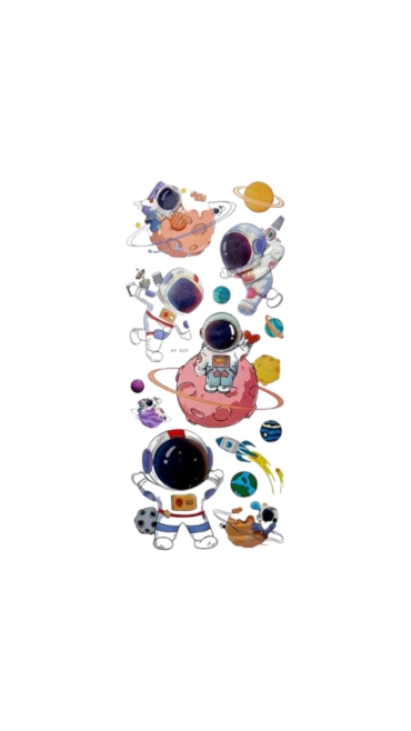 Stickere Copii de perete Astronauti 3D , 54 x 25 cm , Diverse modele Engros