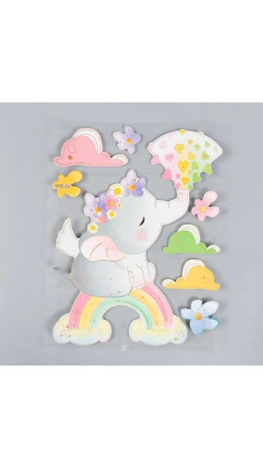 Sticker Perete Autocolant Decorativ Copii 3D 40 X 30 cm, Hartie buretata,  Engros