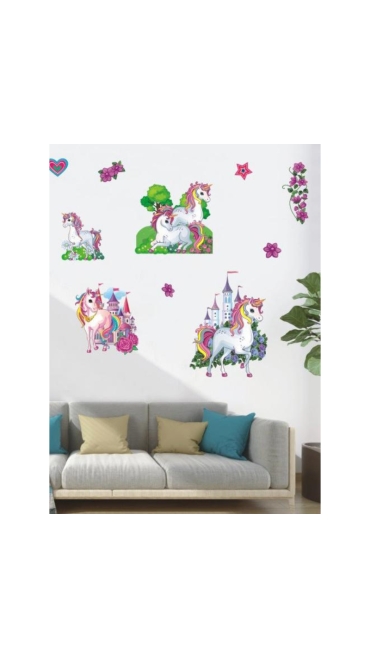Sticker pentru perete Unicorn, 50 x 35 cm - Engros