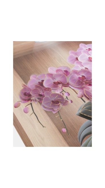 Sticker decorativ, 3D, Tablou cu vaza, 40 x 30 cm - Engros