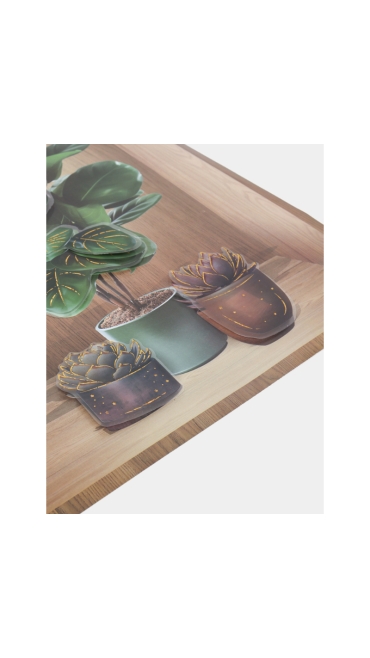 Sticker decorativ, 3D, Tablou cu vaza, 40 x 30 cm - Engros