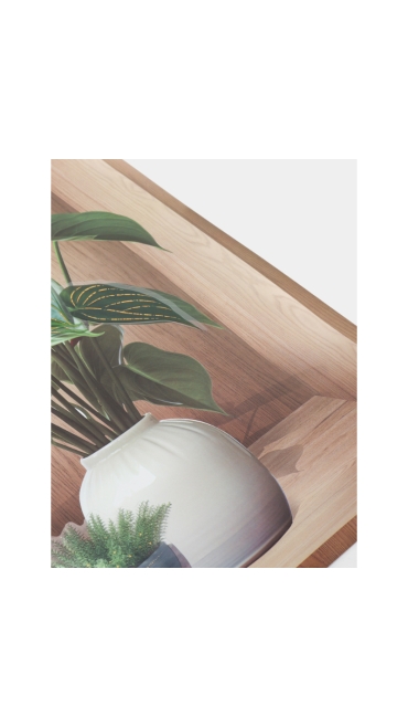 Sticker decorativ, 3D, Tablou cu vaza, 40 x 30 cm - Engros