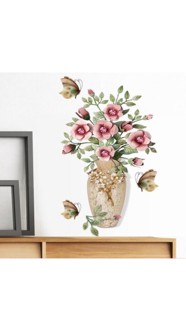 Stickere Decorative de perete Vaze 3D, 50 x 35 cm, Diverse modele - Engros