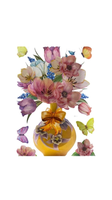 Stickere Decorative de perete Vaze 3D, 50 x 35 cm, Diverse modele - Engros