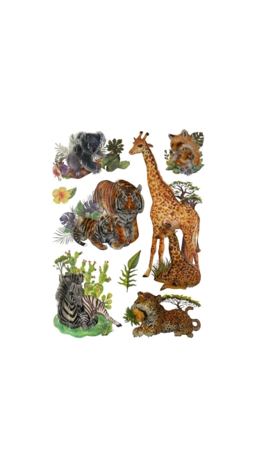 Stickere Decorative copii de perete Animale 3D, 40 x 30 cm, Diverse modele - Engros