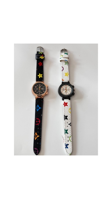 Ceas Dama Curea Colorata Piele - Engros