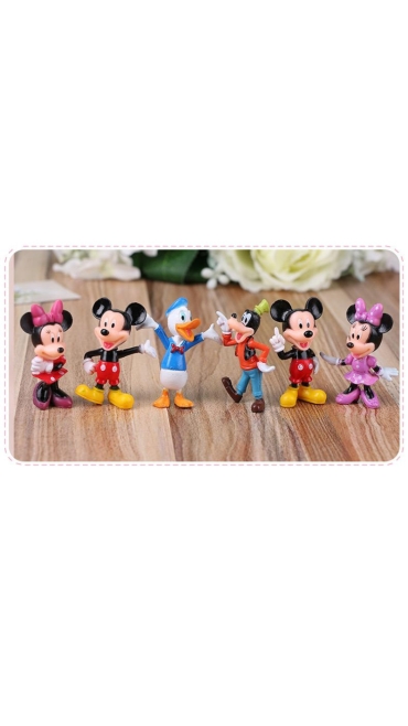 Figurine Clubul lui Mickey Mouse, Set de 16 bucati, 9 cm, Engros