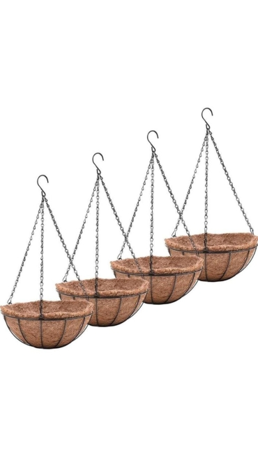 Suport flori ghiveci cu lant, 20.5 x 11 cm - Engros