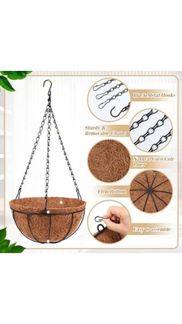 Suport pentru ghivece cu lant, 25 x 13 cm - Engros