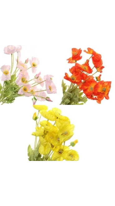 Buchet de flori cu 15 fire 56 cm, diverse culori Engros
