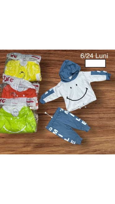 compleu baieti 6-24 luni 4/set