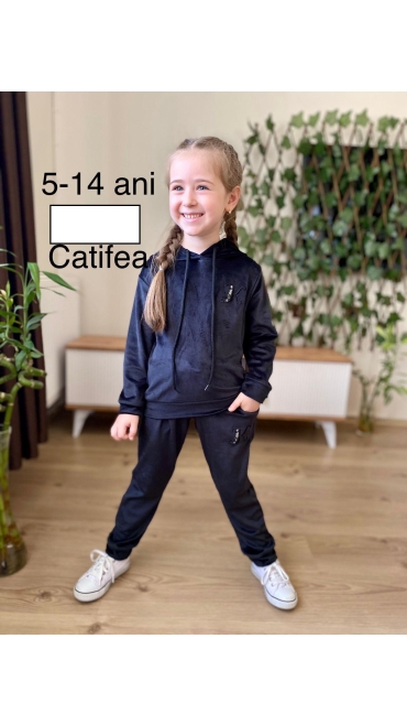 compleu fete catifea 5-14 ani 4/set