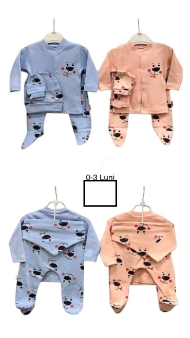 compleu bebe 0-3 luni 3/set