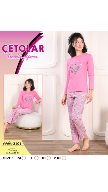 pijama dama m-2xl 4/set