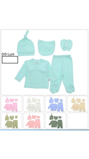 compleu bebe 0-3 luni 3/set
