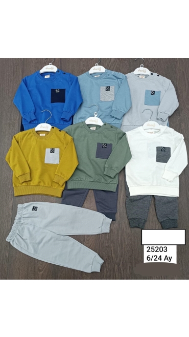 compleu baieti 6-24 luni 4/set