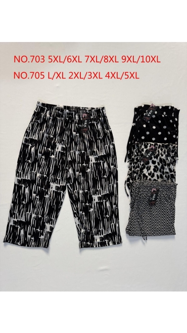 pantaloni 3/4 dama l-5xl 12/set