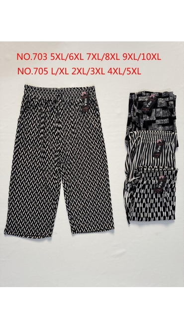 pantaloni 3/4 dama l-5xl 12/set