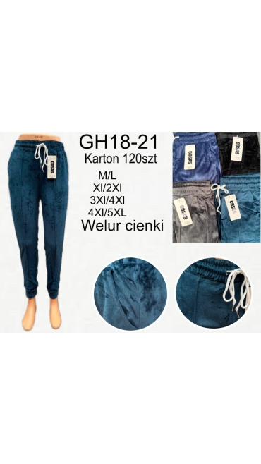 pantaloni dama catifea m-5xl culori combinate 12/set