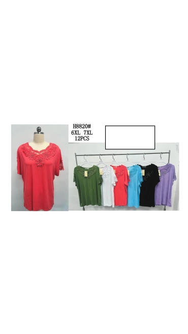 tricou dama 6xl-7xl 12/set