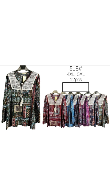 bluza dama 4xl-5xl 12/set