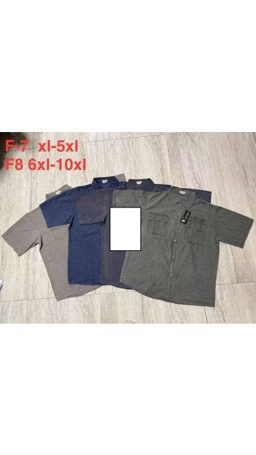 camasa maneca scurta barbati xl-5xl/6xl-10xl 5/set