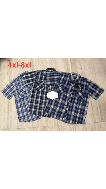 camasa maneca scurta barbati 4xl-8xl 5/set