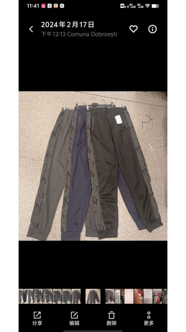 pantaloni trening barbati 2xl-6xl 5/set
