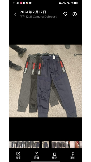 pantaloni trening barbati 2xl-6xl 5/set
