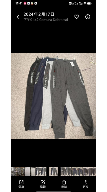 pantaloni trening barbati 2xl-6xl 5/set