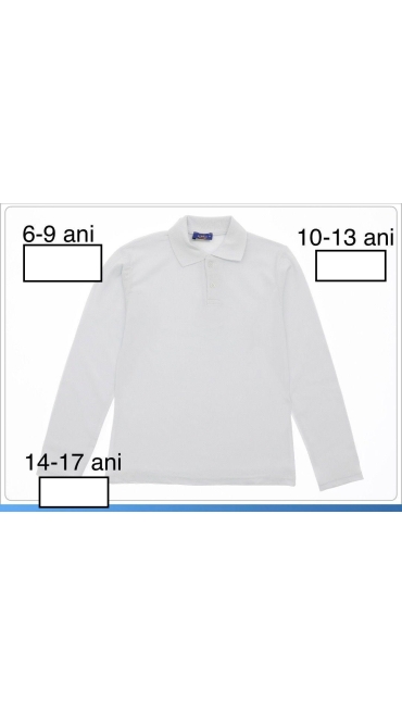 bluza alba copii scoala 6-9 ani 4/set