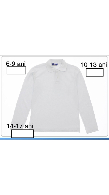 bluza alba copii scoala 14-17 ani 4/set